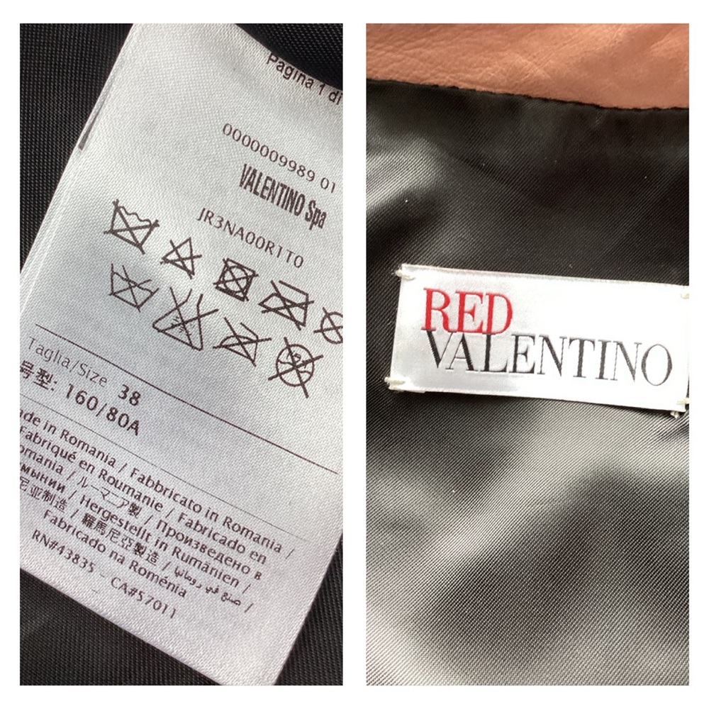 Valentino Heart Intarsia Leather Biker Jacket. (MC) - Picture 10 of 17